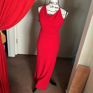 Vintage Red Open Back Occasion Dress Size Small. Please see pics, Preowned.